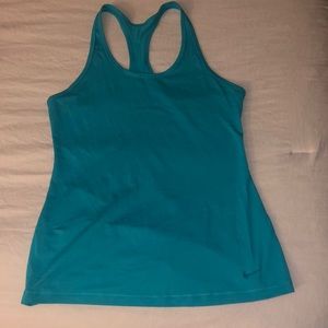 Green Nike Dri-fit tank top